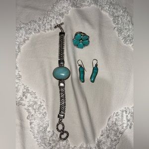 Ring , earrings , and bracelet set
